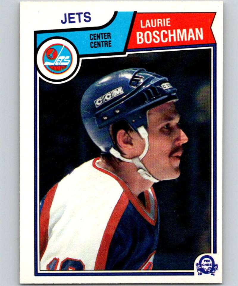 1983-84 O-Pee-Chee #381 Laurie Boschman Winn Jets NHL Hockey