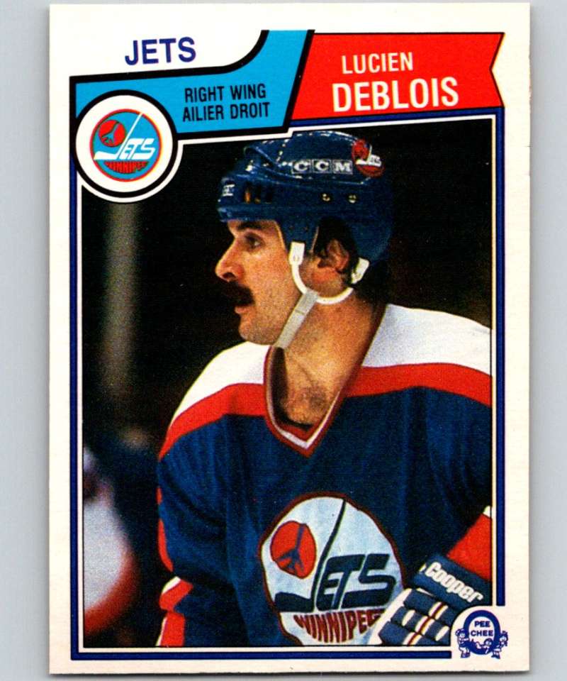 1983-84 O-Pee-Chee #383 Lucien DeBlois Winn Jets NHL Hockey