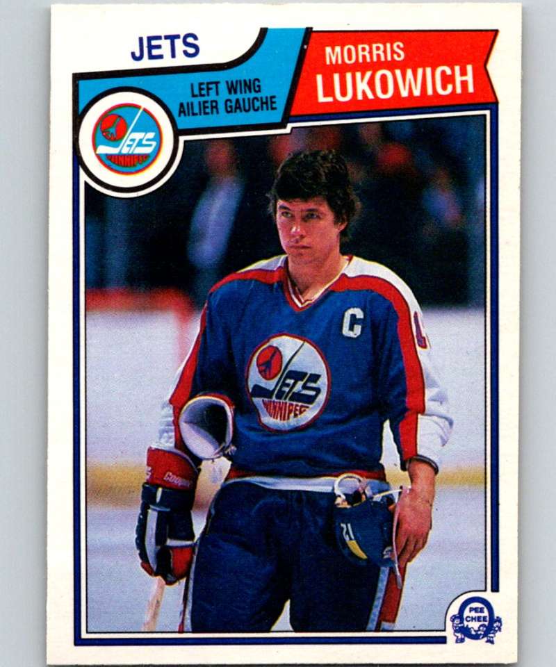 1983-84 O-Pee-Chee #386 Morris Lukowich Winn Jets NHL Hockey