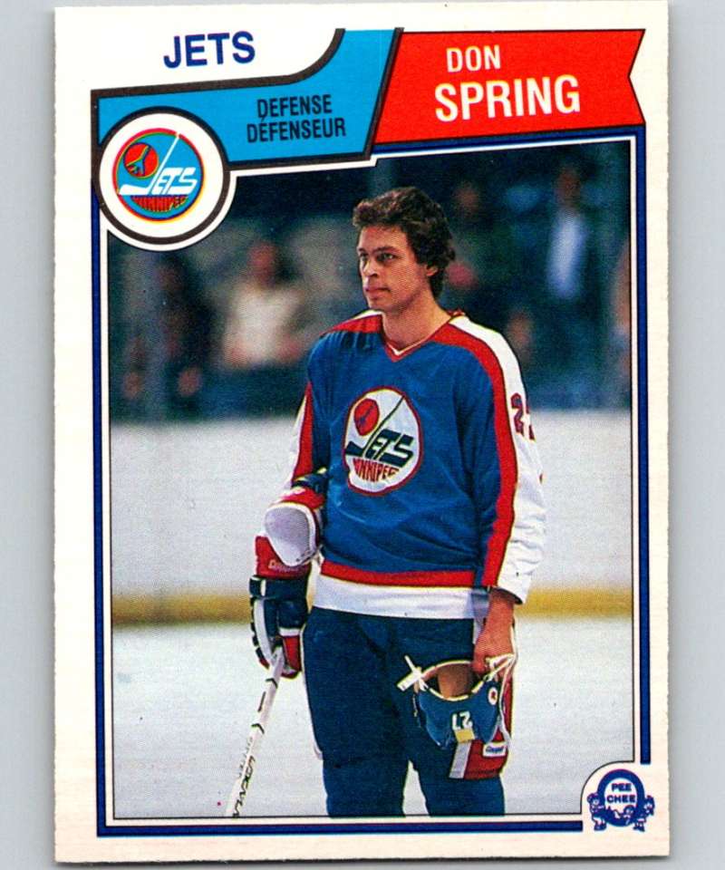 1983-84 O-Pee-Chee #392 Don Spring Winn Jets NHL Hockey