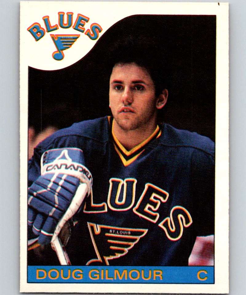 1985-86 O-Pee-Chee #76 Doug Gilmour Blues NHL Hockey