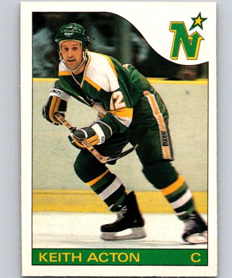 1985-86 O-Pee-Chee #82 Keith Acton North Stars NHL Hockey