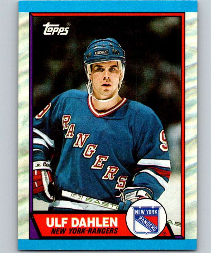 1989-90 Topps #2 Ulf Dahlen NY Rangers NHL Hockey Image 1
