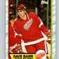 1989-90 Topps #13 Dave Barr Red Wings NHL Hockey Image 1
