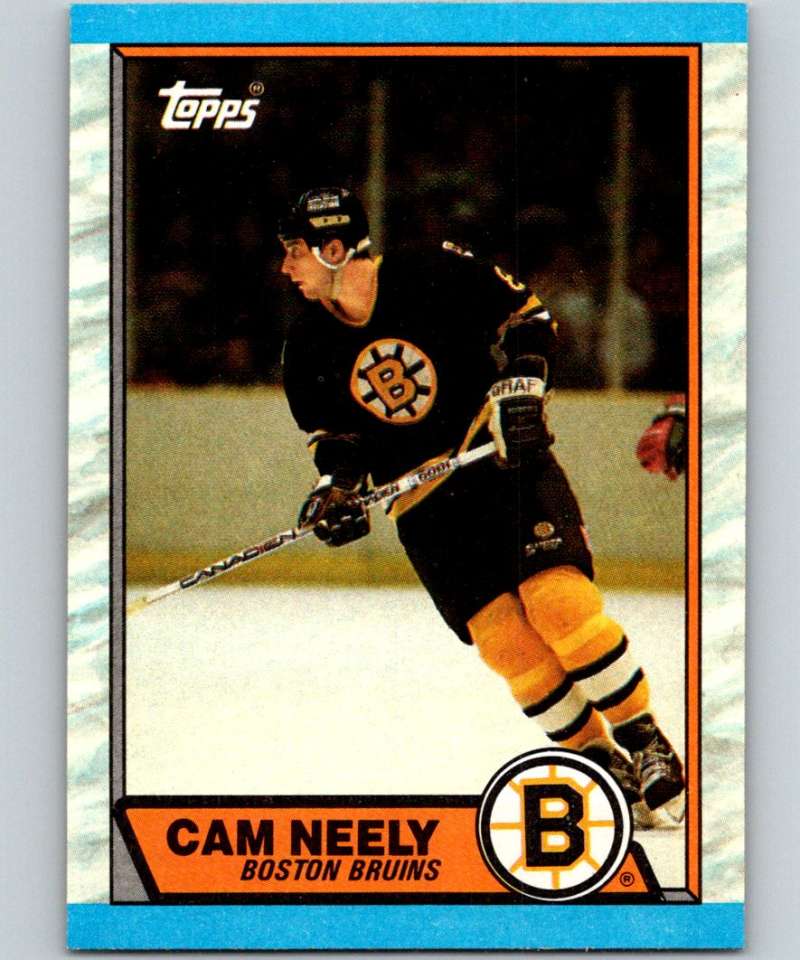 1989-90 Topps #15 Cam Neely Bruins NHL Hockey Image 1
