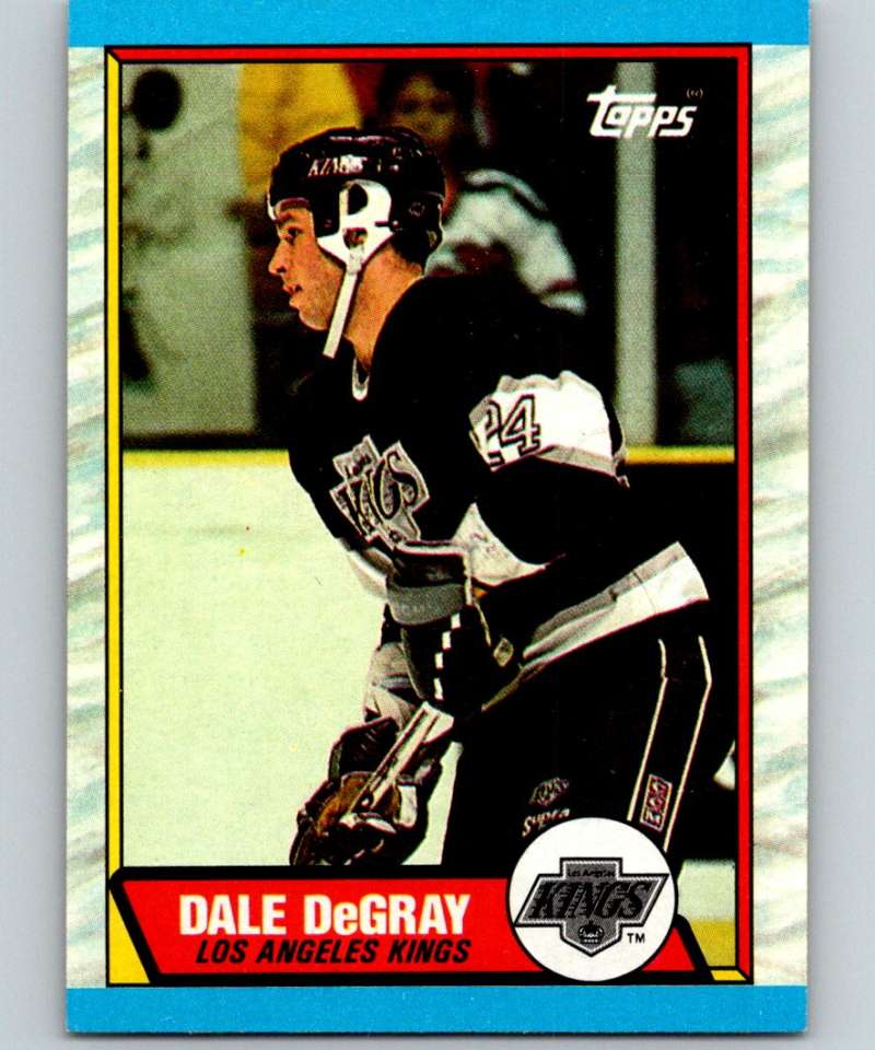 1989-90 Topps #18 Dale DeGray RC Rookie Kings NHL Hockey Image 1