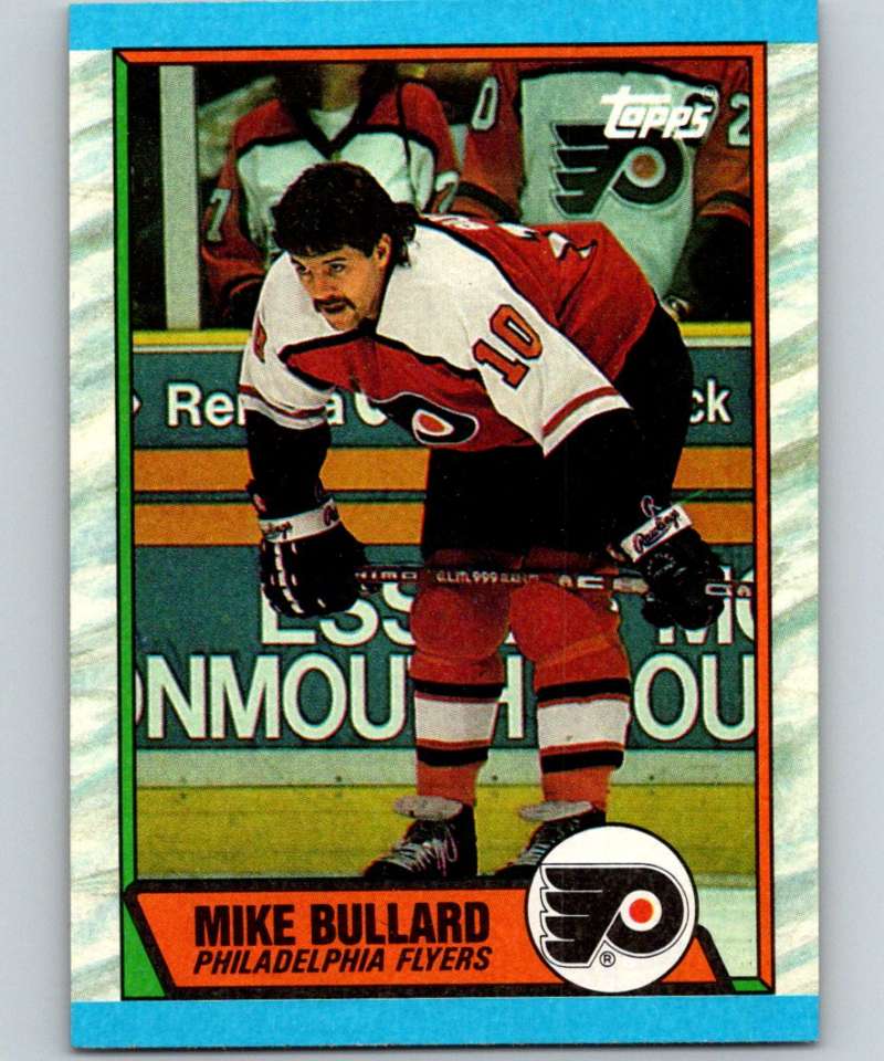 1989-90 Topps #21 Mike Bullard Flyers NHL Hockey Image 1