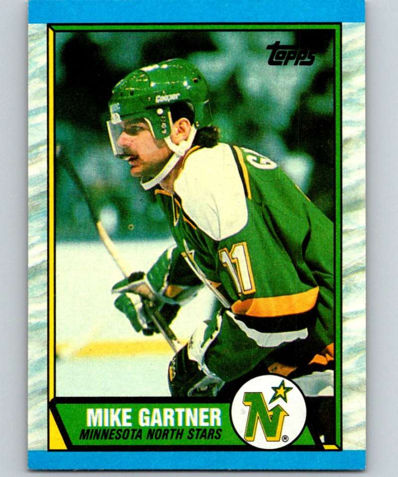 1989-90 Topps #30 Mike Gartner North Stars NHL Hockey Image 1