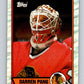 1989-90 Topps #31 Darren Pang Blackhawks NHL Hockey Image 1