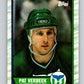1989-90 Topps #32 Pat Verbeek Whalers NHL Hockey Image 1