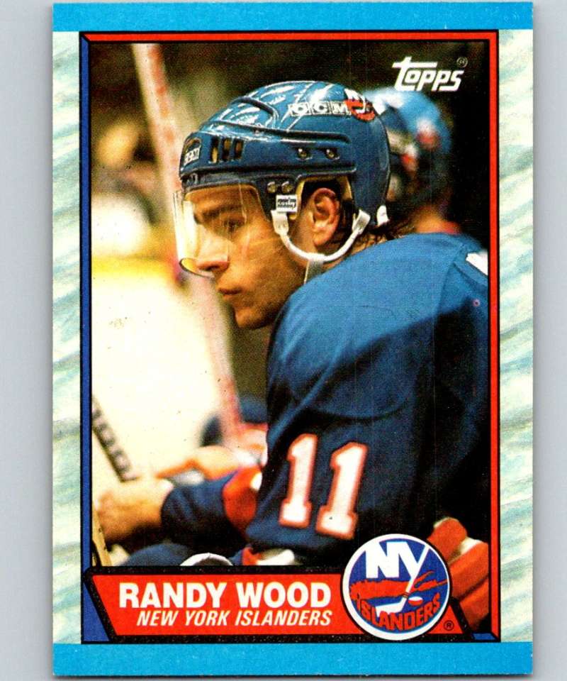1989-90 Topps #35 Randy Wood NY Islanders NHL Hockey Image 1