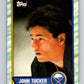 1989-90 Topps #37 John Tucker Sabres NHL Hockey Image 1