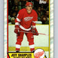 1989-90 Topps #42 Jeff Sharples Red Wings NHL Hockey Image 1