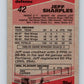 1989-90 Topps #42 Jeff Sharples Red Wings NHL Hockey Image 2