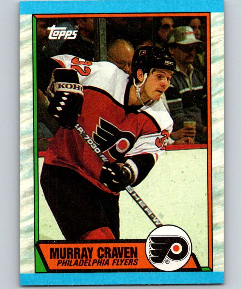 1989-90 Topps #44 Murray Craven Flyers NHL Hockey Image 1
