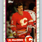 1989-90 Topps #49 Al MacInnis Flames NHL Hockey Image 1