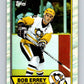 1989-90 Topps #50 Bob Errey RC Rookie Penguins NHL Hockey Image 1