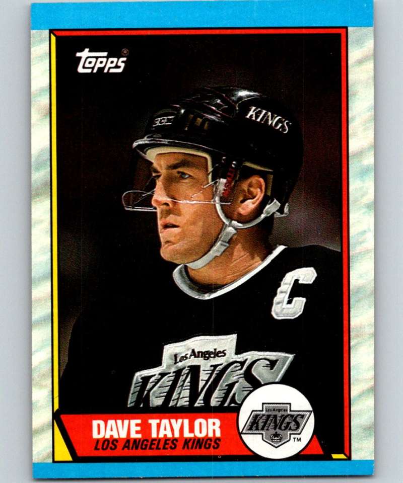 1989-90 Topps #58 Dave Taylor Kings NHL Hockey Image 1