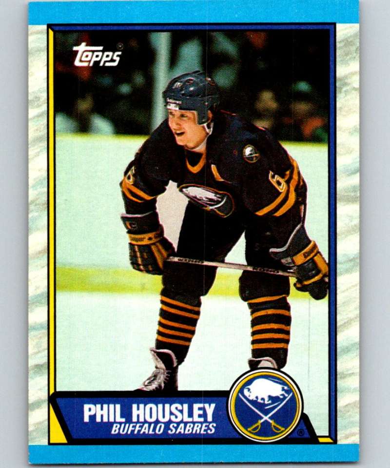 1989-90 Topps #59 Phil Housley Sabres NHL Hockey Image 1