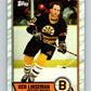 1989-90 Topps #62 Ken Linseman Bruins NHL Hockey Image 1