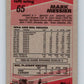 1989-90 Topps #65 Mark Messier Oilers NHL Hockey Image 2