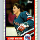 1989-90 Topps #66 Carey Wilson NY Rangers NHL Hockey Image 1
