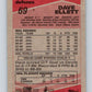 1989-90 Topps #69 Dave Ellett Winn Jets NHL Hockey Image 2