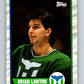 1989-90 Topps #91 Brian Lawton Whalers NHL Hockey Image 1