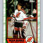 1989-90 Topps #92 Sean Burke NJ Devils NHL Hockey Image 1