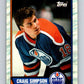 1989-90 Topps #99 Craig Simpson Oilers NHL Hockey Image 1