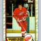 1989-90 Topps #101 Shawn Burr Red Wings NHL Hockey Image 1