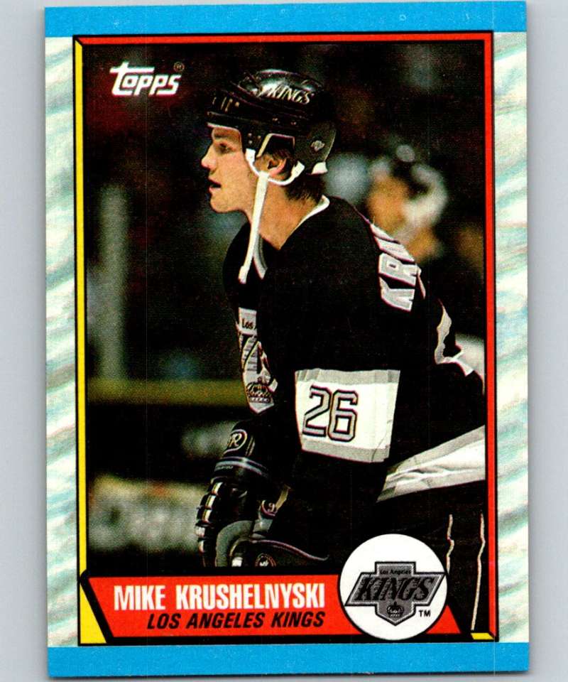 1989-90 Topps #104 Mike Krushelnyski Kings NHL Hockey Image 1