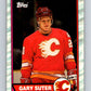 1989-90 Topps #108 Gary Suter Flames NHL Hockey Image 1
