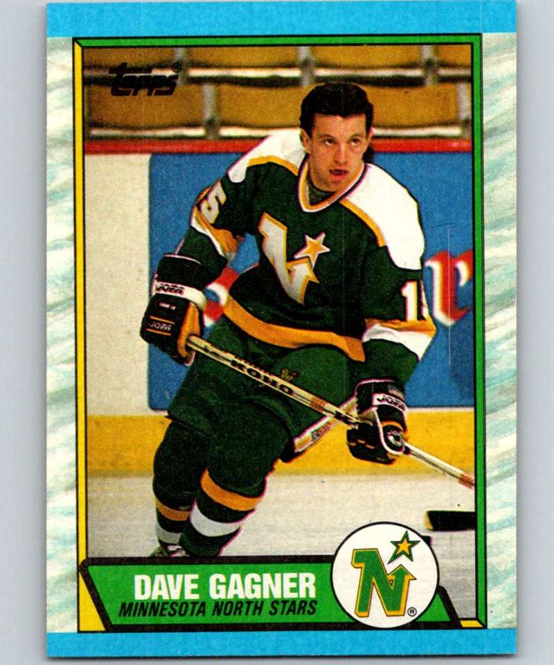1989-90 Topps #109 Dave Gagner North Stars NHL Hockey Image 1