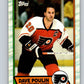 1989-90 Topps #115 Dave Poulin Flyers NHL Hockey Image 1