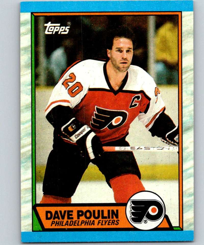 1989-90 Topps #115 Dave Poulin Flyers NHL Hockey Image 1