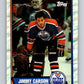 1989-90 Topps #127 Jimmy Carson Oilers NHL Hockey Image 1