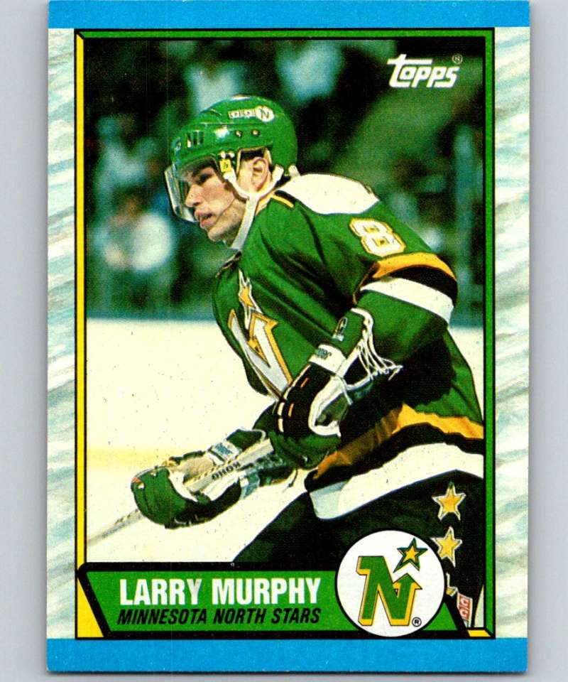 1989-90 Topps #128 Larry Murphy North Stars NHL Hockey Image 1