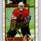 1989-90 Topps #132 Alain Chevrier Blackhawks NHL Hockey Image 1