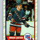1989-90 Topps #136 Brian Leetch RC Rookie NY Rangers NHL Hockey