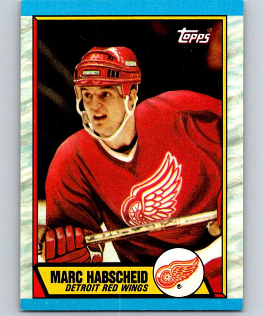 1989-90 Topps #151 Marc Habscheid RC Rookie Red Wings NHL Hockey Image 1