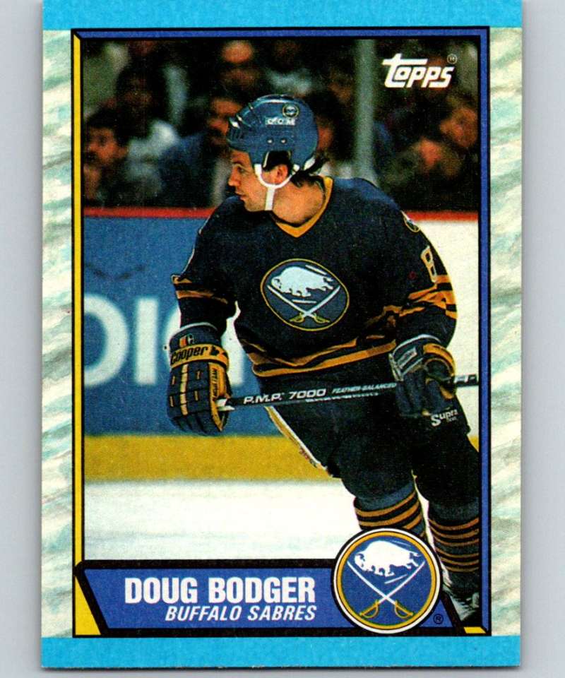 1989-90 Topps #154 Doug Bodger Sabres NHL Hockey Image 1