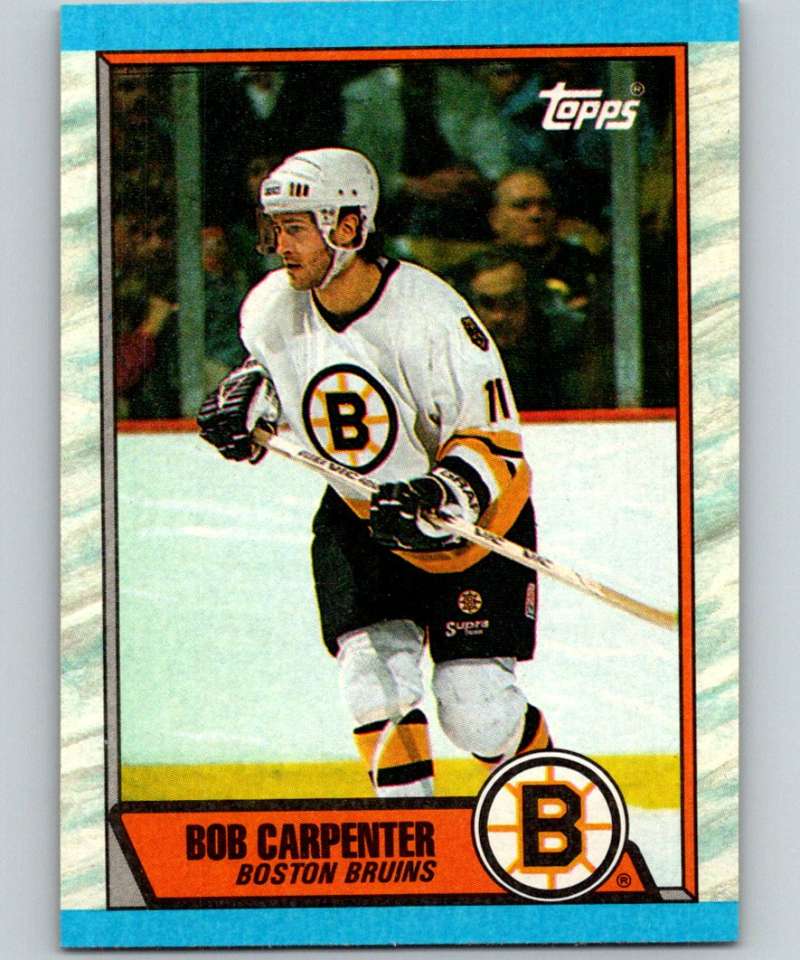 1989-90 Topps #167 Bob Carpenter Bruins NHL Hockey Image 1