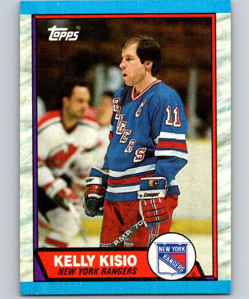 1989-90 Topps #171 Kelly Kisio NY Rangers NHL Hockey Image 1