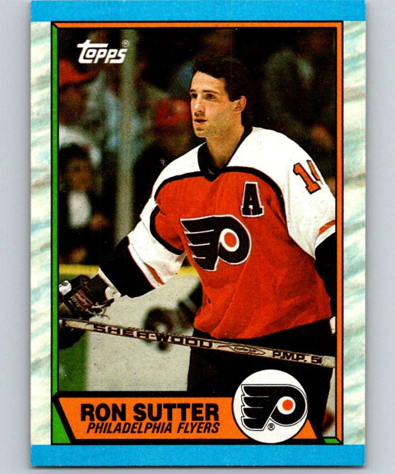 1989-90 Topps #173 Ron Sutter Flyers NHL Hockey Image 1