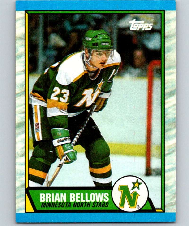 1989-90 Topps #177 Brian Bellows North Stars NHL Hockey Image 1