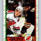 1989-90 Topps #180 Aaron Broten NJ Devils NHL Hockey Image 1