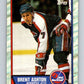 1989-90 Topps #181 Brent Ashton Winn Jets NHL Hockey Image 1