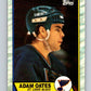 1989-90 Topps #185 Adam Oates Blues NHL Hockey Image 1