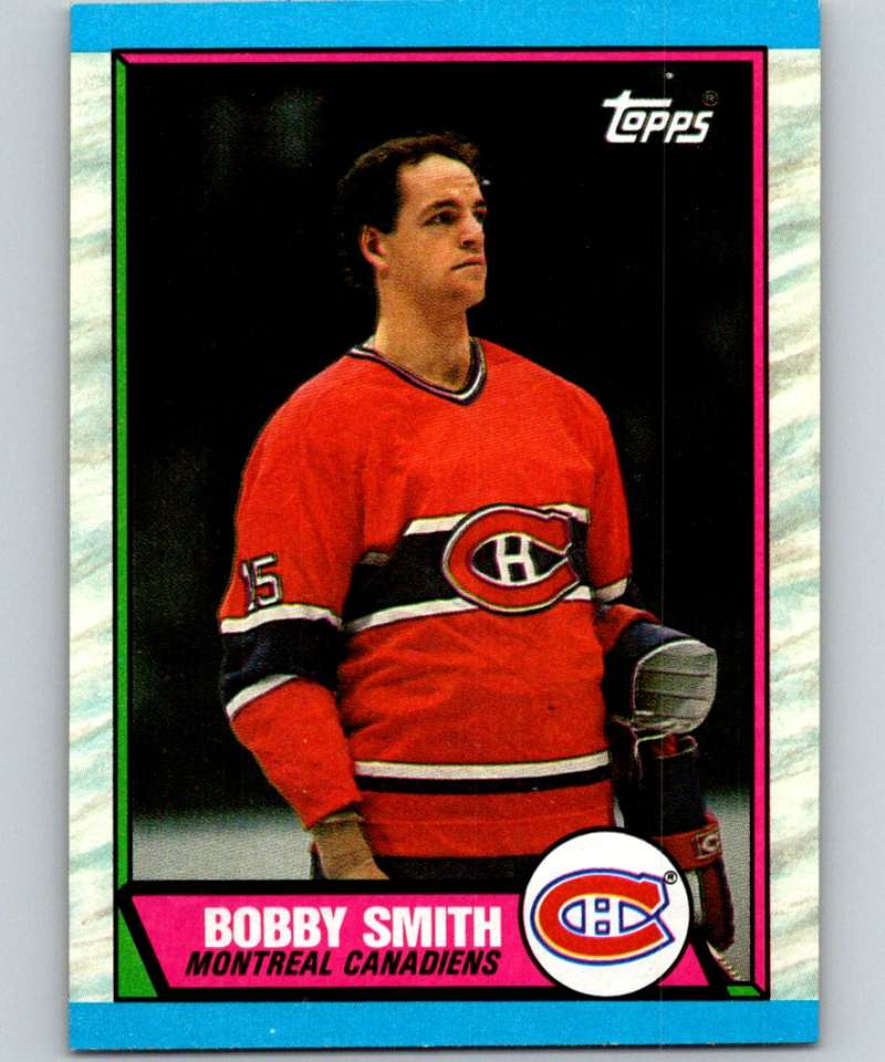 1989-90 Topps #188 Bobby Smith Canadiens NHL Hockey Image 1